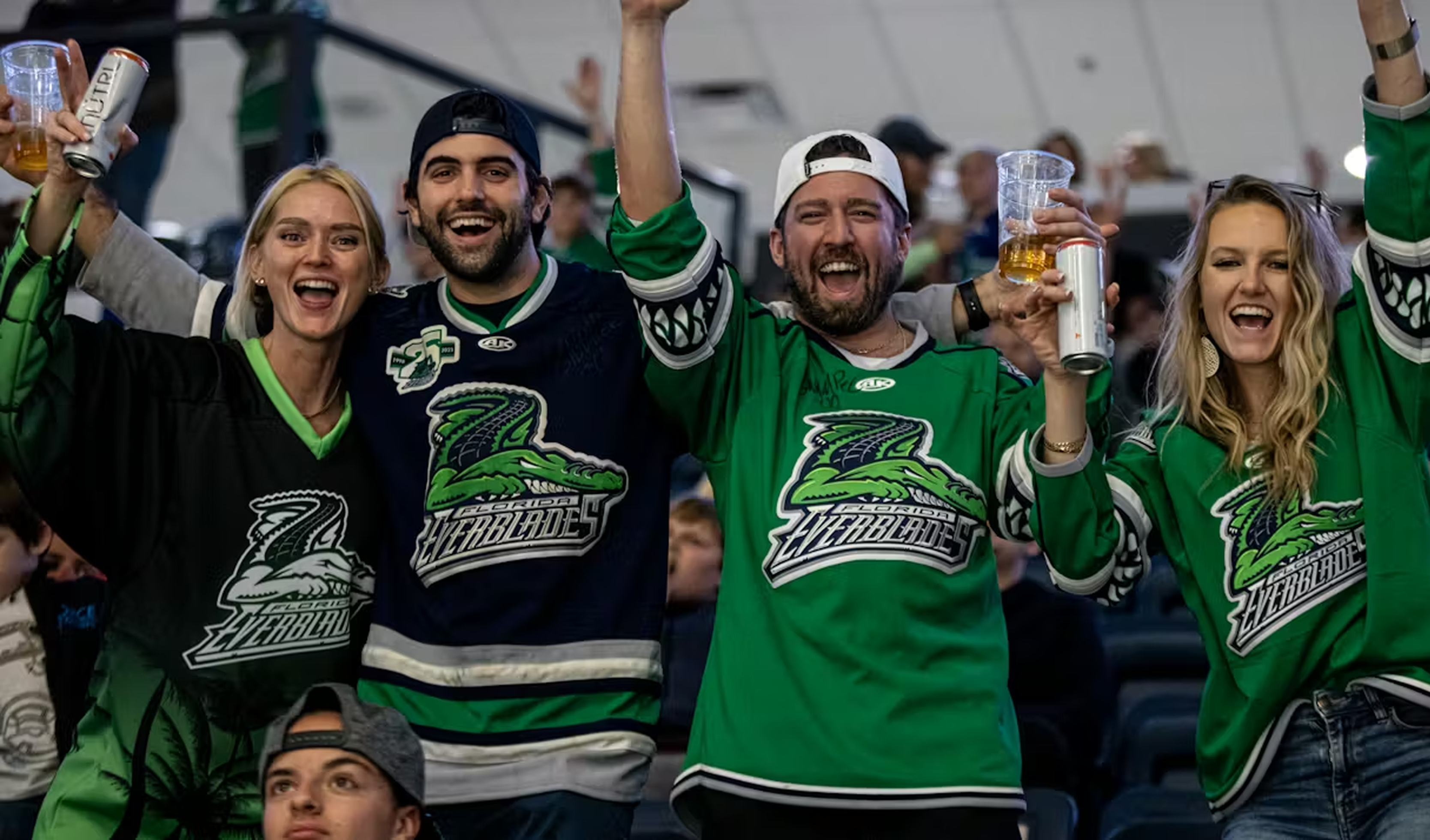 Florida Everblades fans celebrating